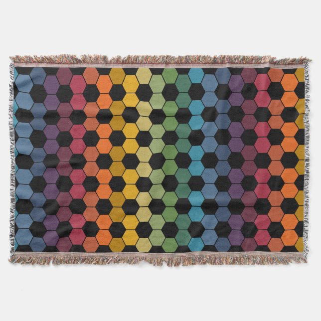 Couverture Empreinte à bille de football Earthy Rainbow (Devant)