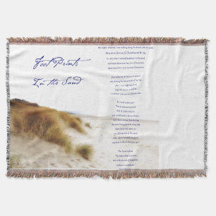 Couverture empreintes dans le sable