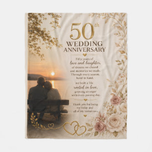 Couverture en laine polaire pour anniversaire de m