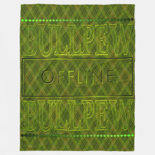 Couverture en laine polaire vert citron Bullpew
