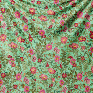 Couverture en laine polaire Vintage Wild Rose en A