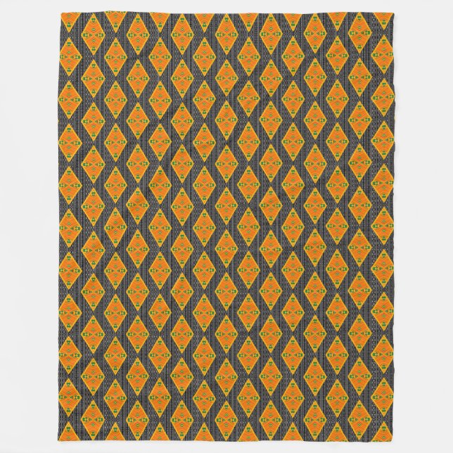 Couverture en laiton Kente Mudcloth Diamonds (Devant)