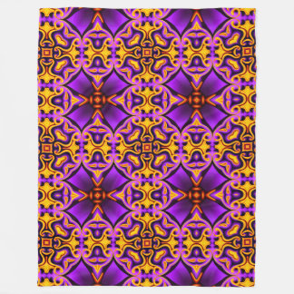 Couverture en molleton violet et jaune