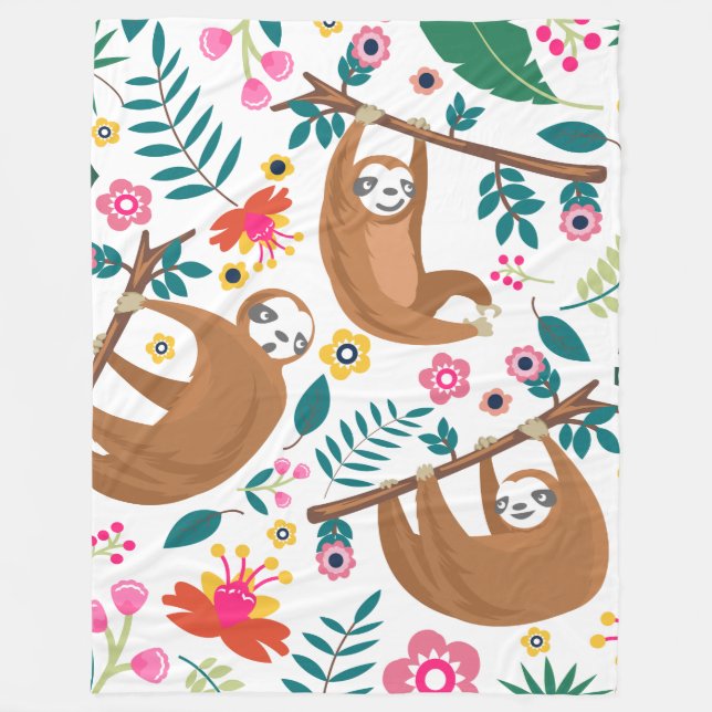 couverture en paresse fleurie (Devant)