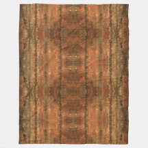 Couverture en polaire à motif Brown rustique sud-o