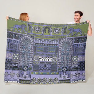 Couverture en polaire assyrienne
