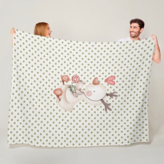 Couverture en polaire avec canard mignon