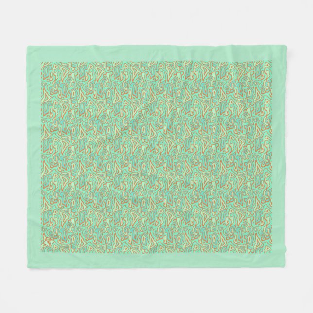 Couverture en polaire avec conception des eaux tro (Devant (Horizontal))