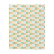 Couverture en polaire avec motif crisscross boxy d