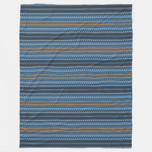 Couverture en polaire bleu minoen II (Devant)