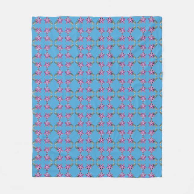 Couverture en polaire - Bleu, Salle pour enfants (Devant)
