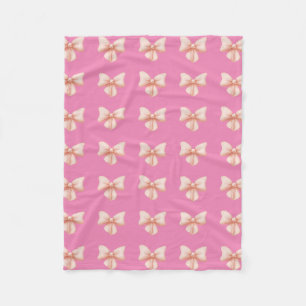 Couverture en polaire cabot rose