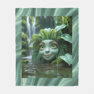 Couverture en polaire de conception tropicale