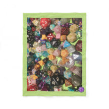 Couverture en polaire de dés