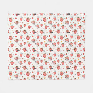 Couverture en polaire de fraise Dream