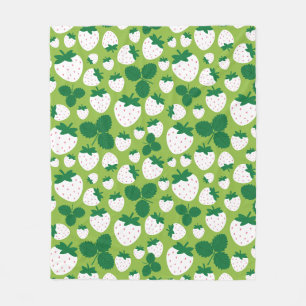 Couverture en polaire de fraises