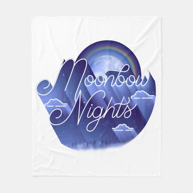 Couverture en polaire de la Nuit de Lune (moyenne) (Devant)