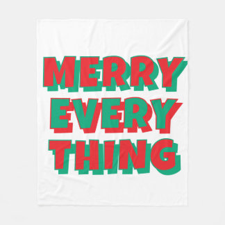 Couverture en polaire de Noël