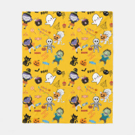 Couverture en polaire d'Halloween