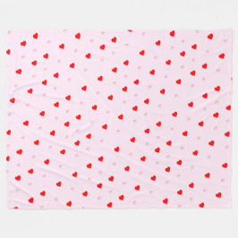 Couverture en polaire du coeur