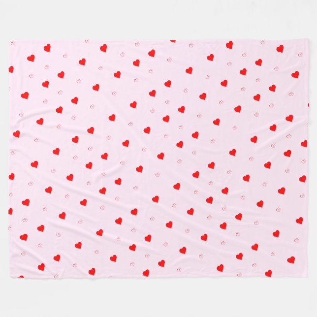 Couverture en polaire du coeur (Devant (Horizontal))