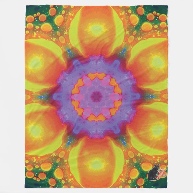 Couverture en polaire Fiesta Kaleidoscope (Devant)