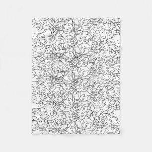 Couverture en polaire Fleurs dansantes