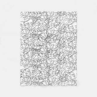 Couverture en polaire Fleurs dansantes