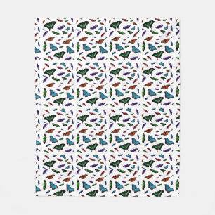 Couverture en polaire Flutterbies (choisir la coul