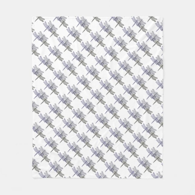 Couverture en polaire Grays libellules (Devant)