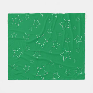 Couverture en polaire Green Stars
