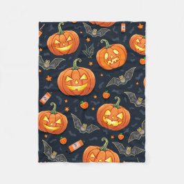 Couverture en polaire Halloween Pumkin