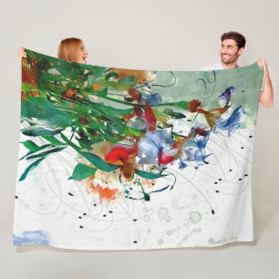Couverture en polaire Irises