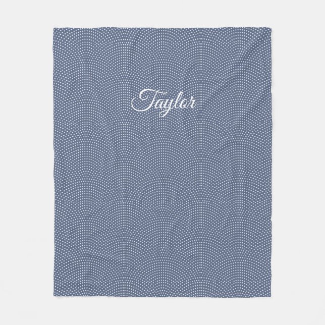 Couverture en polaire monogramme (Devant)