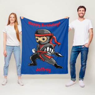 Couverture en polaire Ninja personnalisée