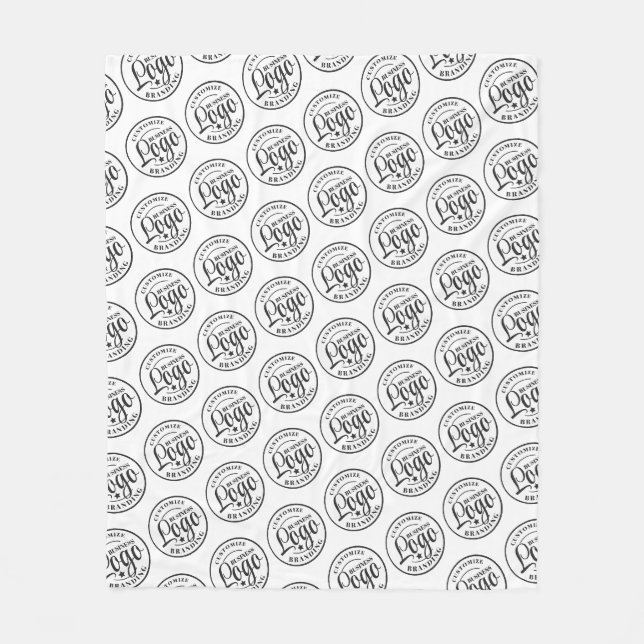 Couverture en polaire personnalisée avec logo impr (Devant)