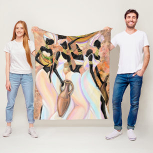 Couverture en polaire pour femmes africaines - Pei