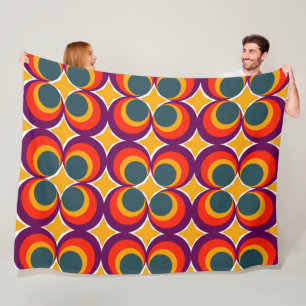 Couverture en polaire Retro Clovers