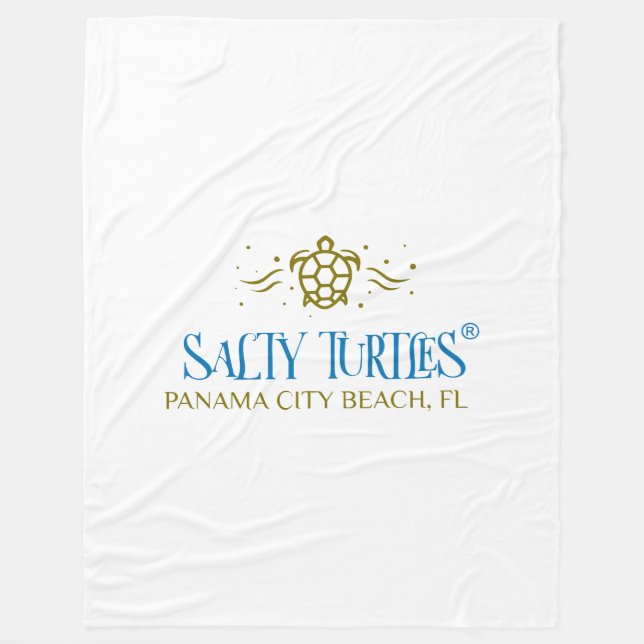 Couverture en polaire Salty Turtles® (Devant)