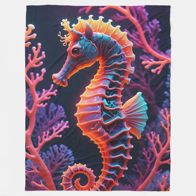 Couverture en polaire Seahorse (Devant)