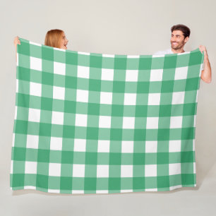 Couverture en polaire verte 60x80