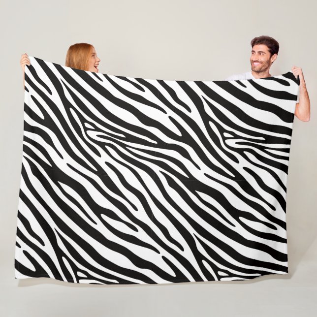 Couverture en polaire Zebra Luv 60x80 (En situation)