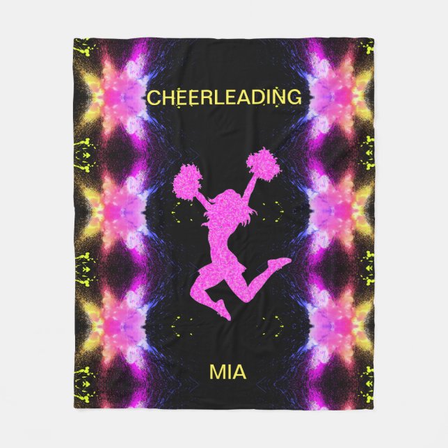 Couverture en toison CHEERLEADING. (Devant)