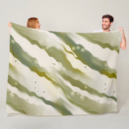 Couverture en toison Motif en toison peint vert