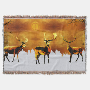 Couverture Enchanter Forest Trio : Oriental Deer Art