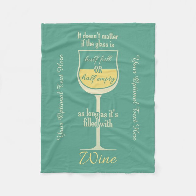 Couverture faite sur commande d'ouatine de vin (Devant)