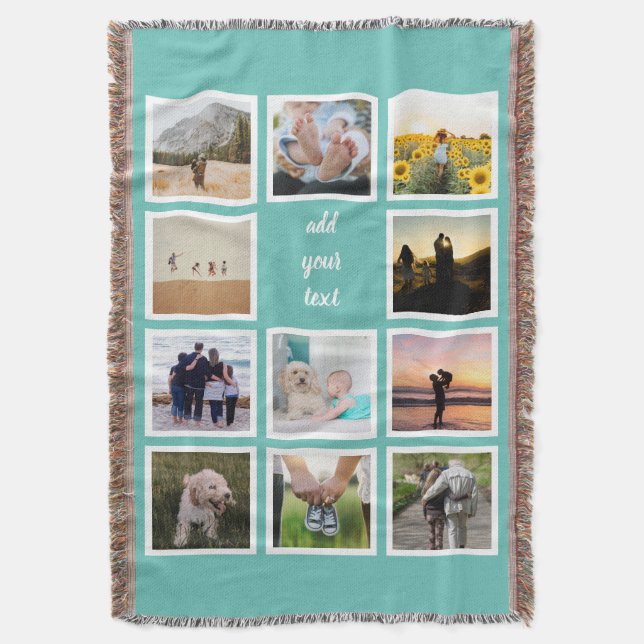 Couverture Famille personnalisée 11 Photo Collage personnalis (devant Vertical)