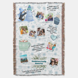 Couverture Family Winter Memories Collage – Snowflakes & Coco