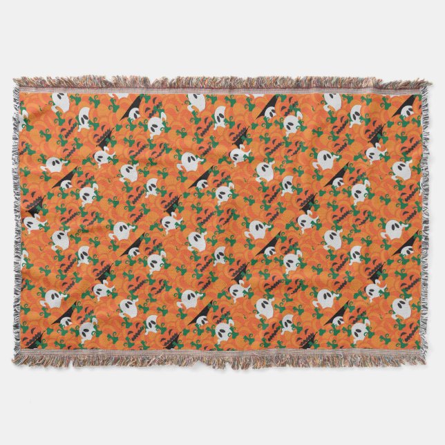 Couverture Fantômes d'Halloween Patch de citrouille hantée (Devant)