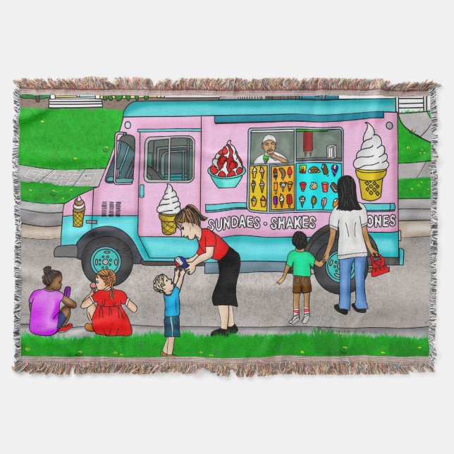 Couverture Fête d'été nostalgique | Camion Retro Crème de gla (Devant)